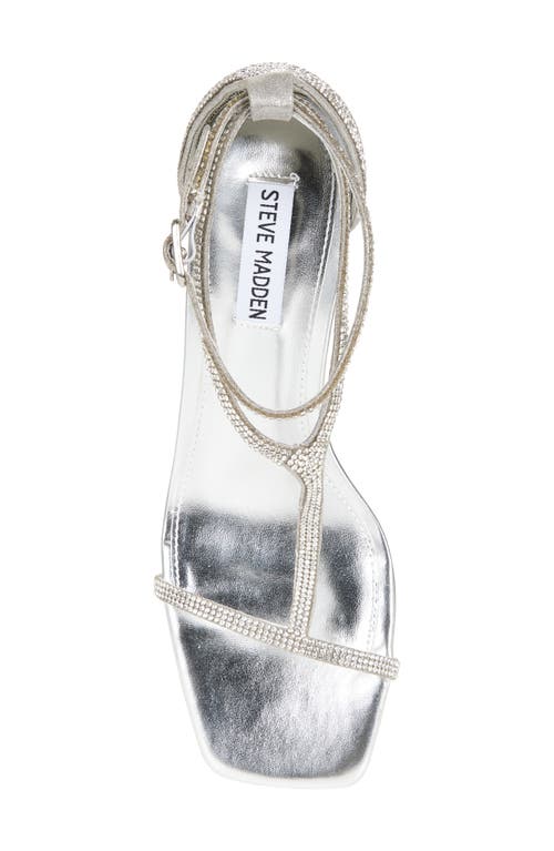 Steve Madden Mayzie T-strap Sandal In Silver