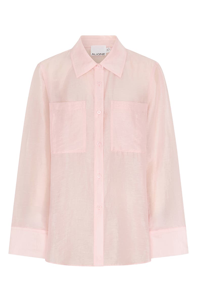 ALIGNE Cher Crinkle Shirt, Alternate, color, Pink