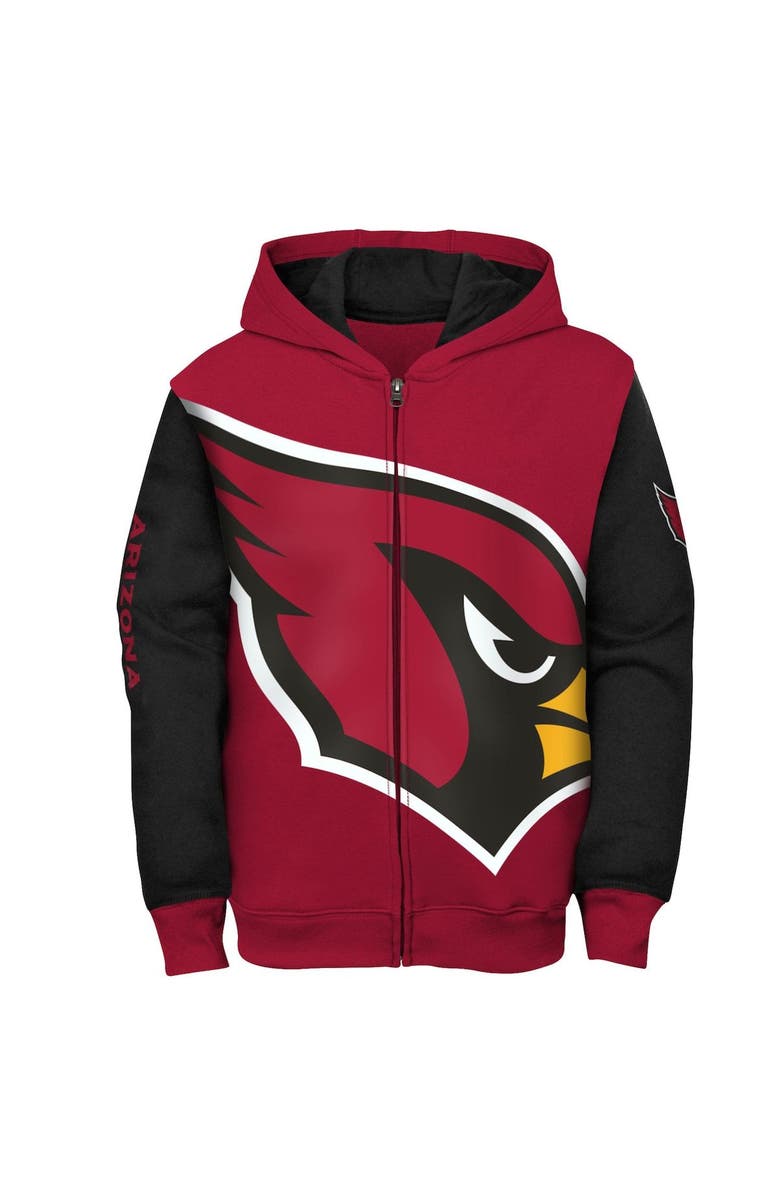 Outerstuff Youth Cardinal/Black Arizona Cardinals Poster Board Full-Zip Hoodie, Alternate, color, 