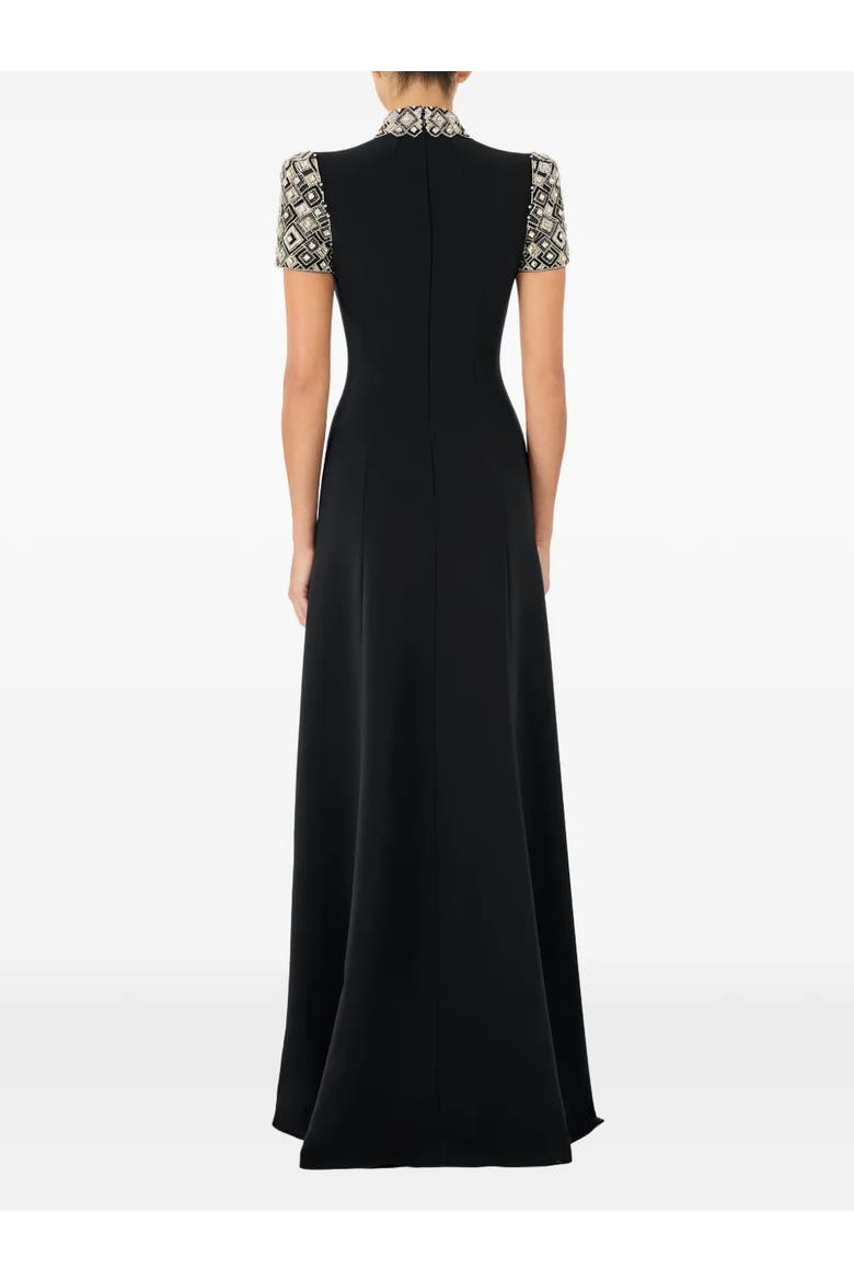 Pricile Embellished Maxi Dress, Alternate, color, Liquorice