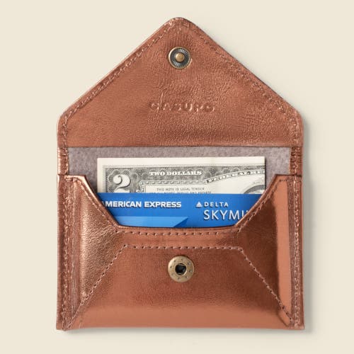 Casupo Mini Envelope Wallet With Rfid Protection In Brown
