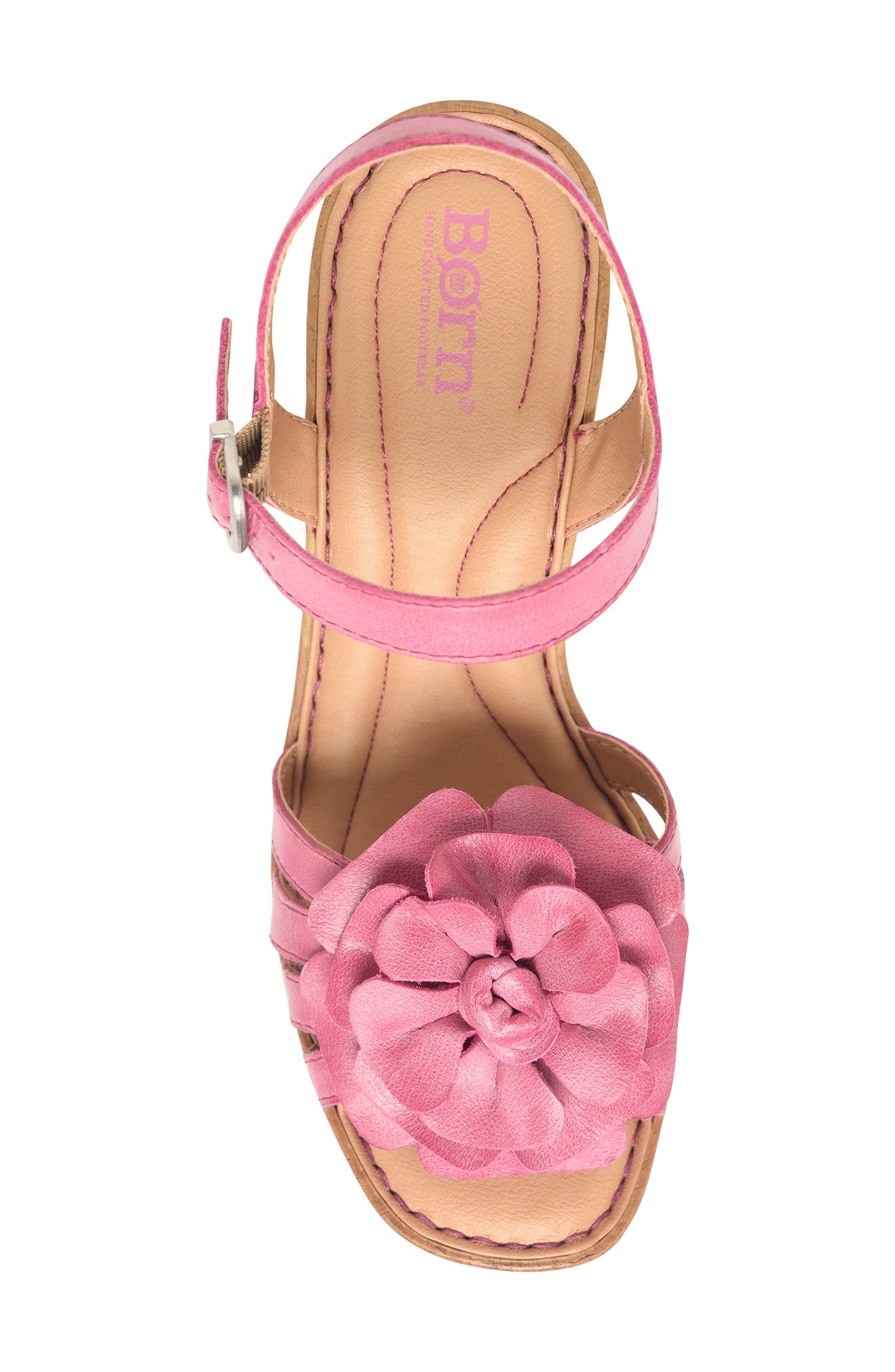Nectar Ankle Strap Platform Sandal, Alternate, color, PINK LEATHER