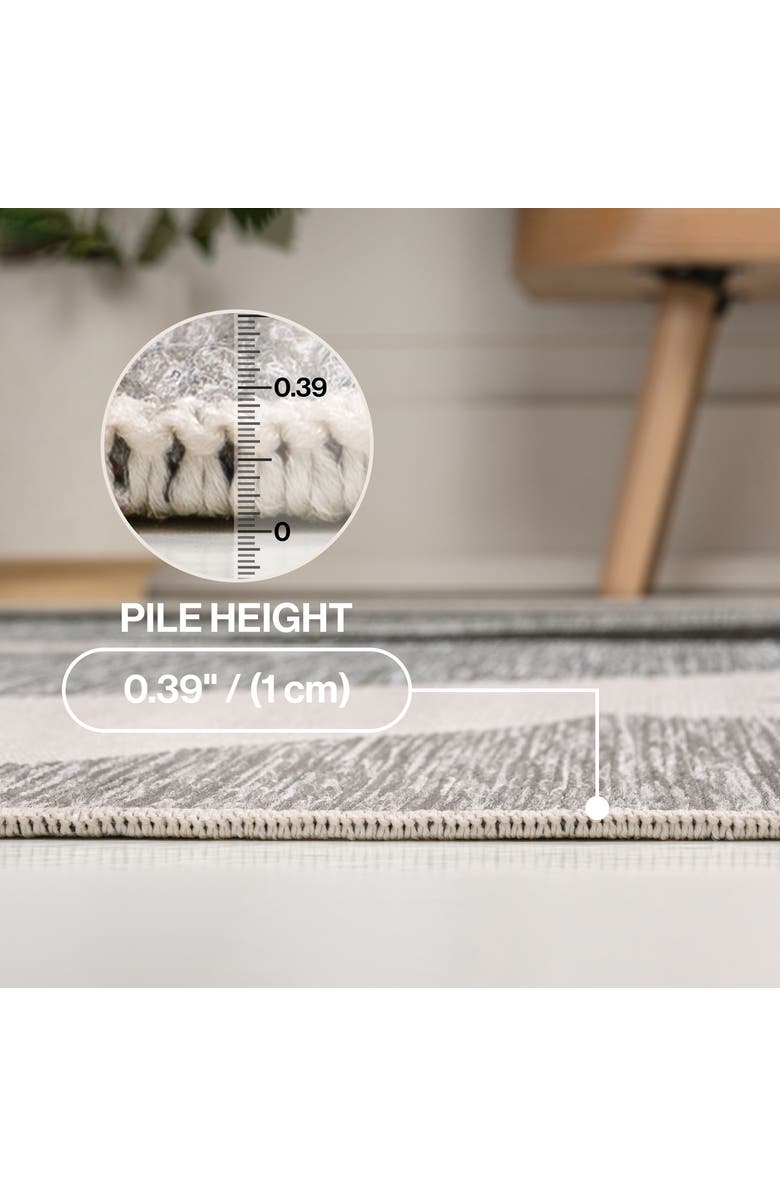 JONATHAN Y Shelby Coastal Vintage Abstract Palm Leaf Indoor/Outdoor Area Rug, Alternate, color, Gray/Cream