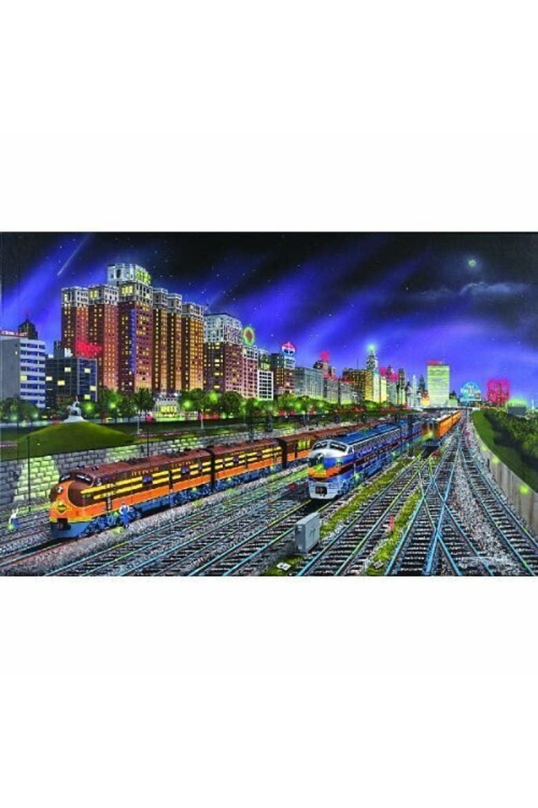 Chicago Nights 1000 piece Jigsaw Puzzle for Adults, Alternate, color, Multicolor