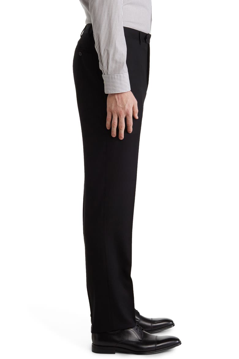 Men's Lightweight Flannel Trousers, Alternate, color, BLACK