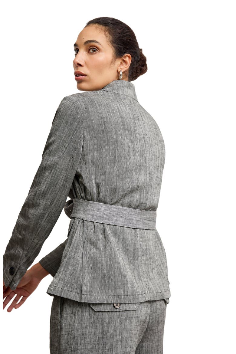 Emery Safari Blazer - Porto Weave, Alternate, color, Grey