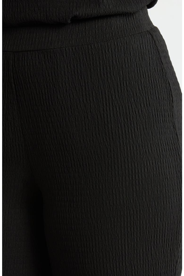 Ridge Knit Pull-On Wide Leg Pants, Alternate, color, ANNE BLACK