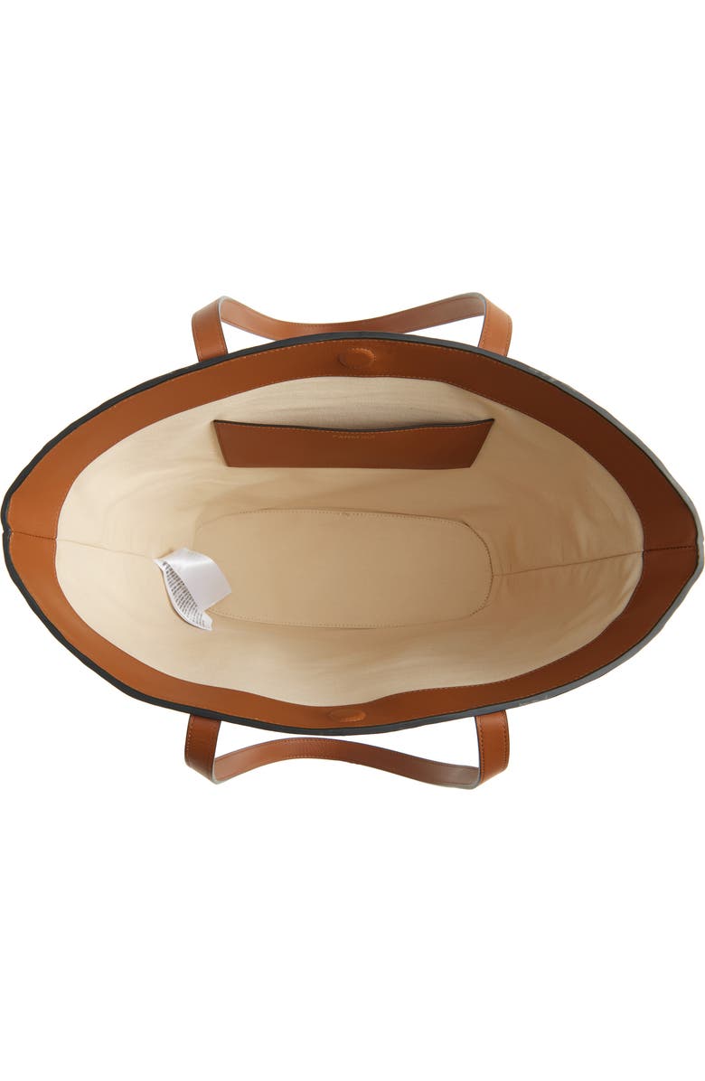 FARM Rio Large Embroidered Raffia Basket Tote, Alternate, color, Natural Raffia And Black