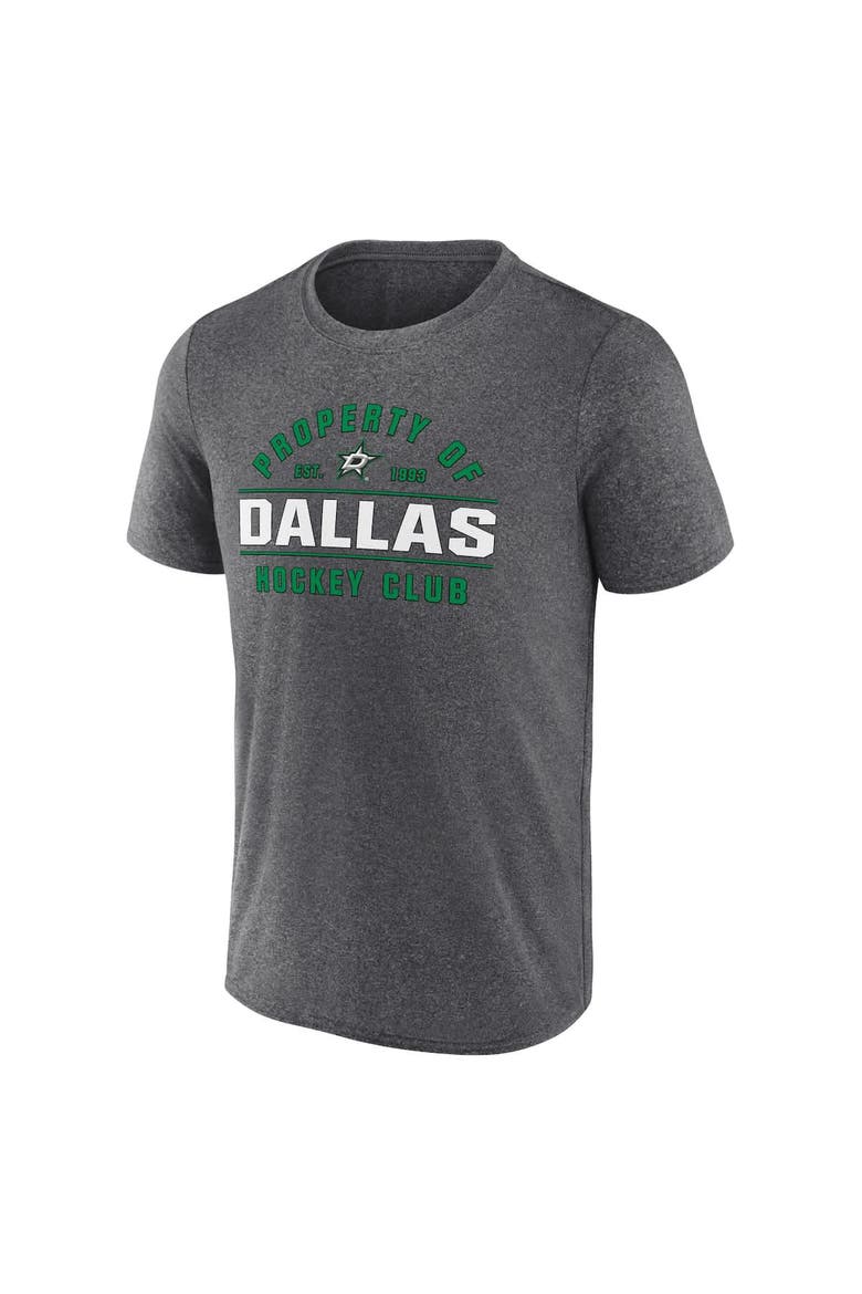 Men's Fanatics Heather Charcoal Dallas Stars Property Of T-Shirt, Alternate, color, Heather Charcoal