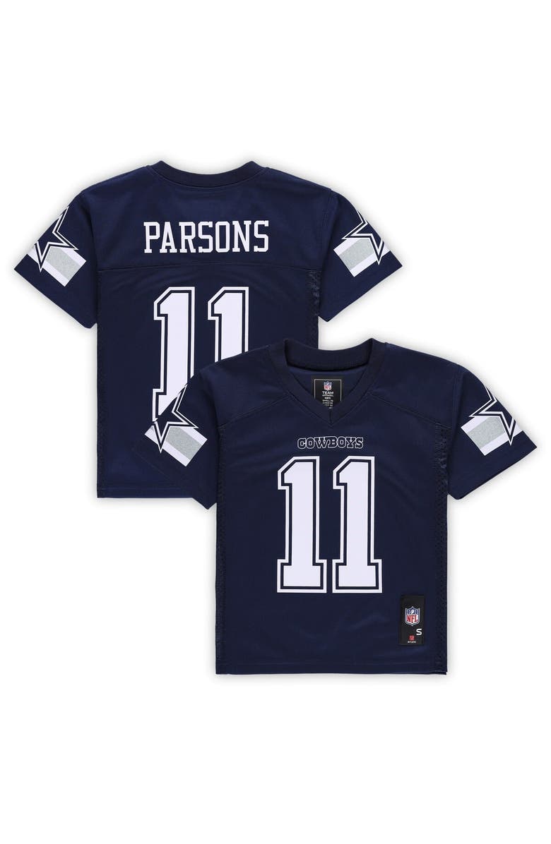 Outerstuff Preschool Micah Parsons Navy Dallas Cowboys Replica Player Jersey, Alternate, color,