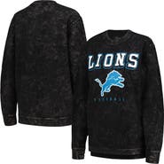 G-III 4HER BY CARL BANKS Women's G-III 4Her by Carl Banks Black Detroit Lions Comfy Cord Pullover Sweatshirt