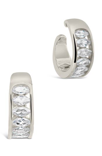 Sterling Forever Mira Cz Ear Cuff Set Earrings