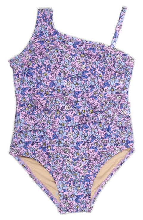 Kids' Ditsy Floral One-Shoulder One-Piece Swimsuit (Toddler & Little Kid)