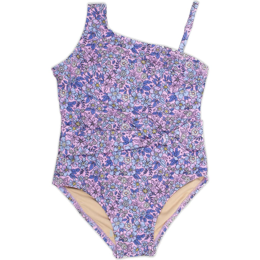 SHADE CRITTERS SHADE CRITTERS KIDS' DITSY FLORAL ONE-SHOULDER ONE-PIECE SWIMSUIT