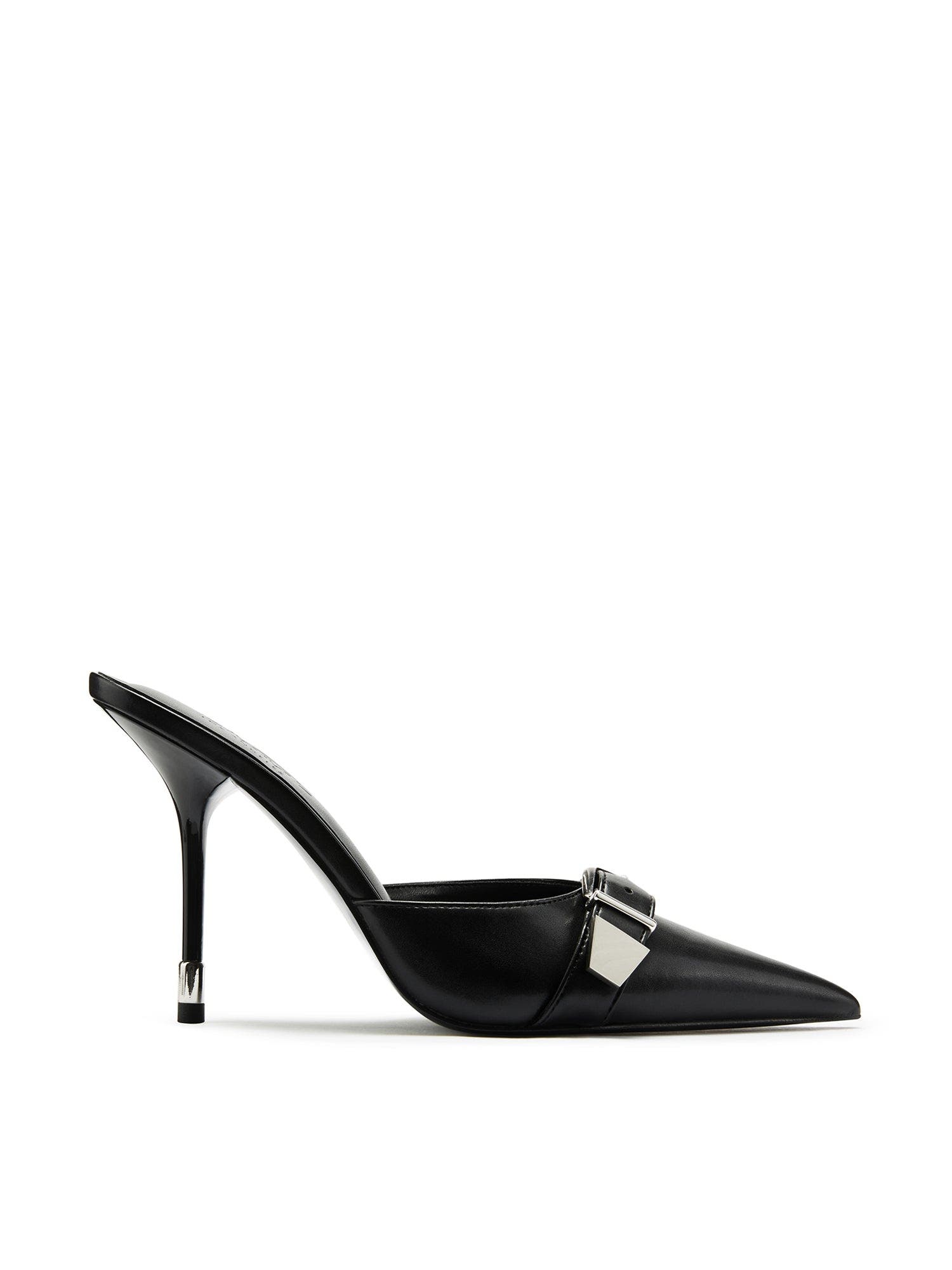 FEMME Venetia Mule, Main, color, Black