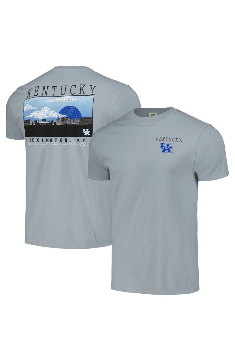 IMAGE ONE Men's Gray Kentucky Wildcats Campus Scene Comfort Colors T-Shirt, Main, color,