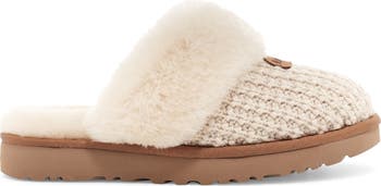 Cozy Knit Genuine Shearling Slipper