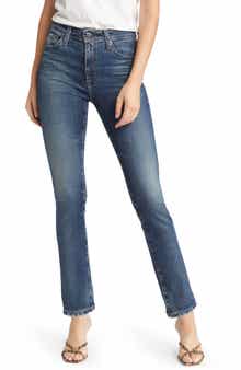 AG Mari Mid Rise Slim Straight Leg Jeans
