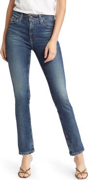 AG Mari Mid Rise Slim Straight Leg Jeans