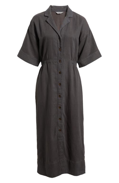 Faherty Topanga Midi Shirtdress In Brown