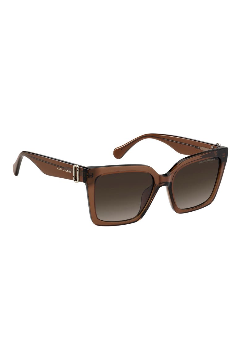 55mm Gradient Cat Eye Sunglasses, Alternate, color, BROWN/ BROWN SF