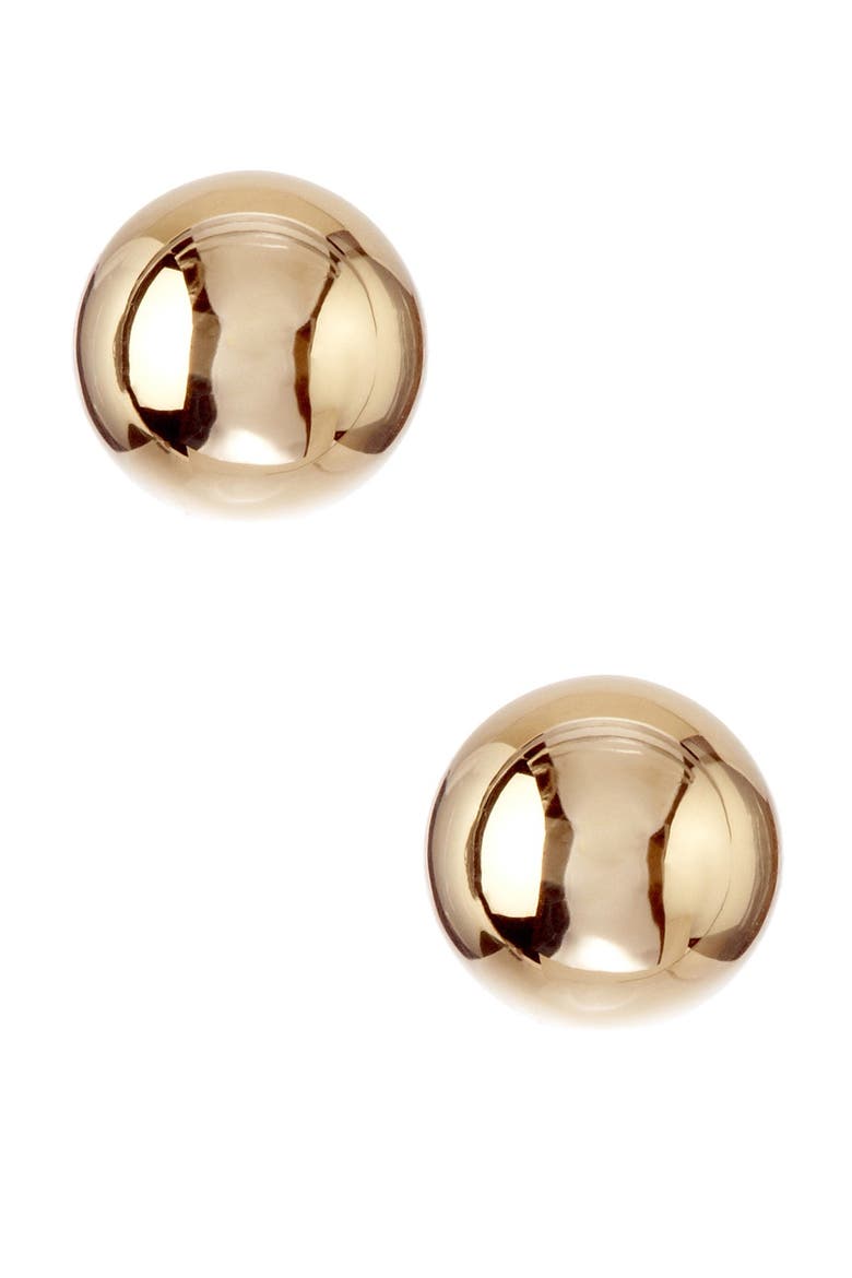 14K Yellow Gold Stud Earrings, Main, color, GOLD