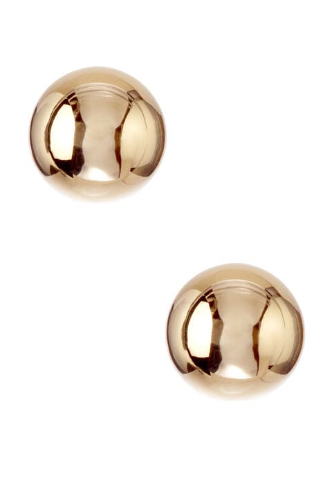 14K Yellow Gold Stud Earrings