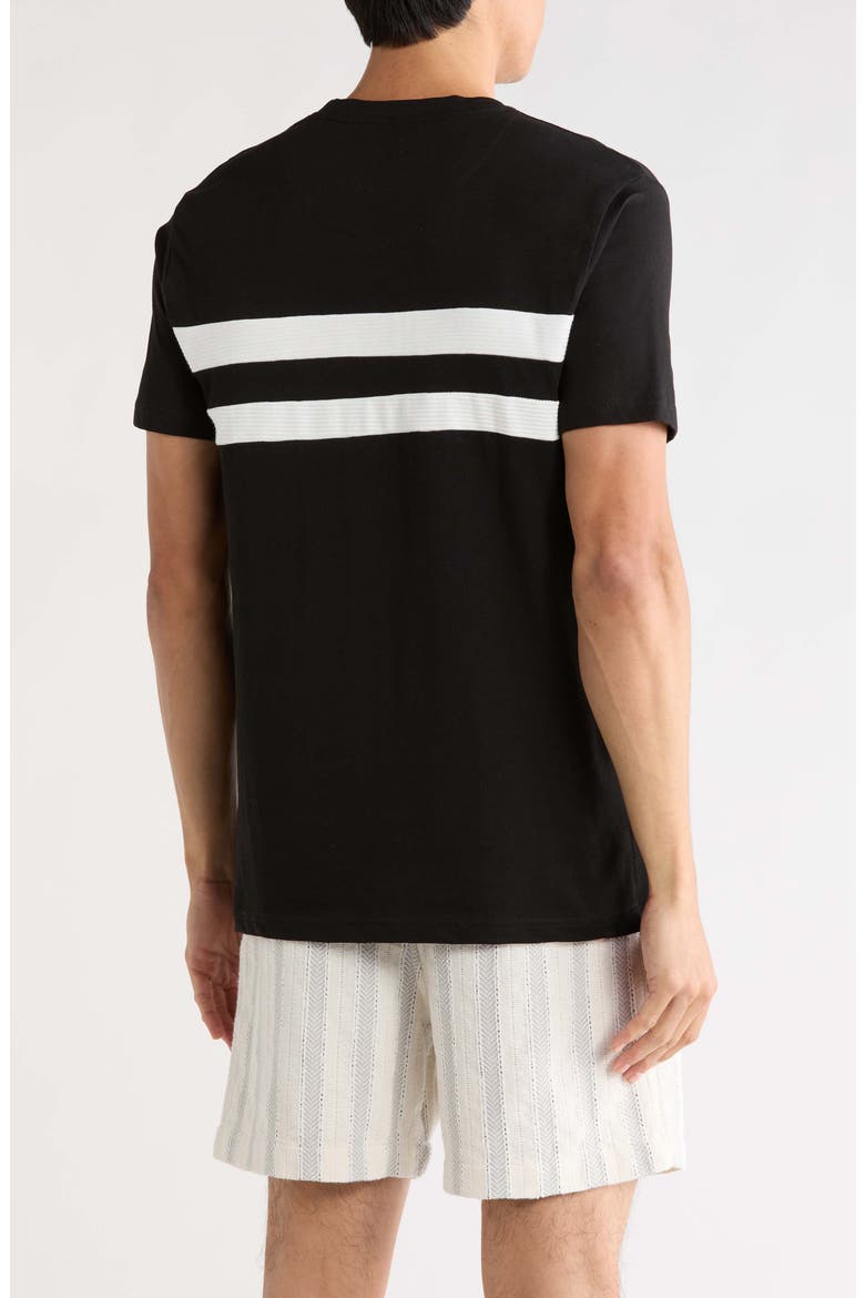 Stripe Knit T-Shirt, Alternate, color, BLACK