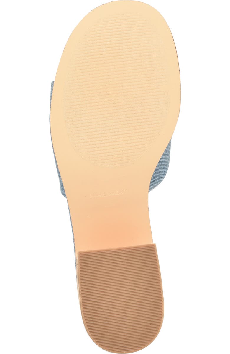 Nine West Boone Denim Platform Slide Sandal, Alternate, color,