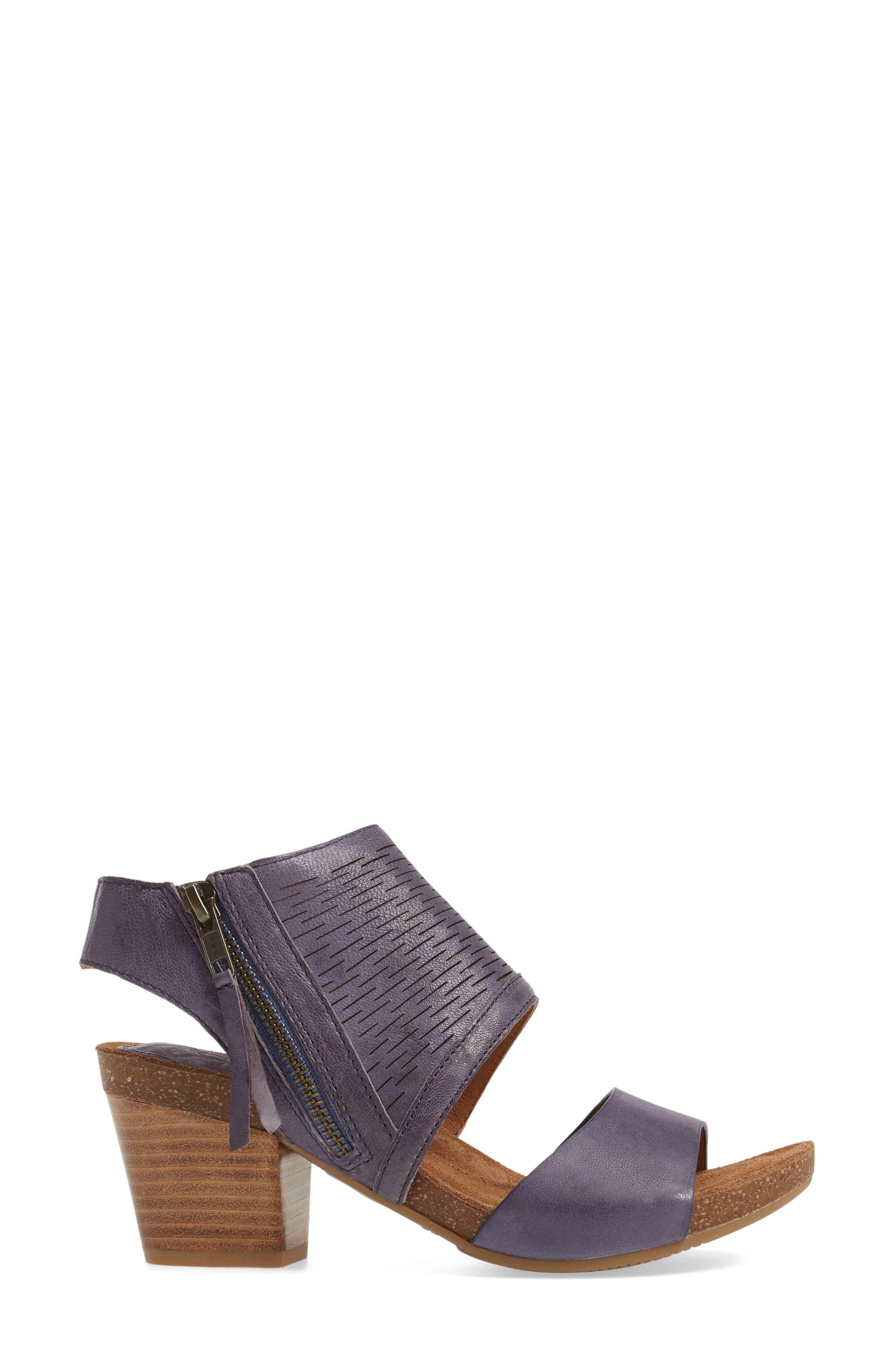 Milan Block Heel Sandal, Alternate, color, DENIM LEATHER