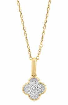 EFFY Diamond Clover Pendant Necklace