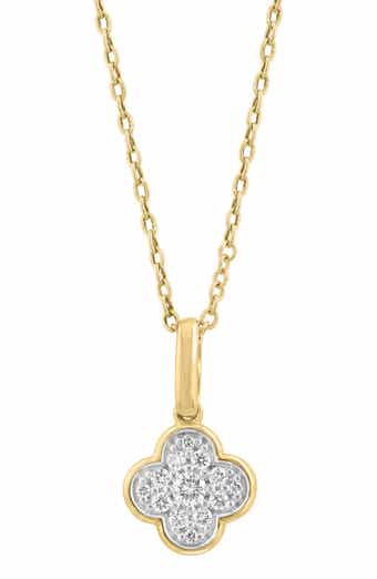 EFFY Diamond Clover Pendant Necklace