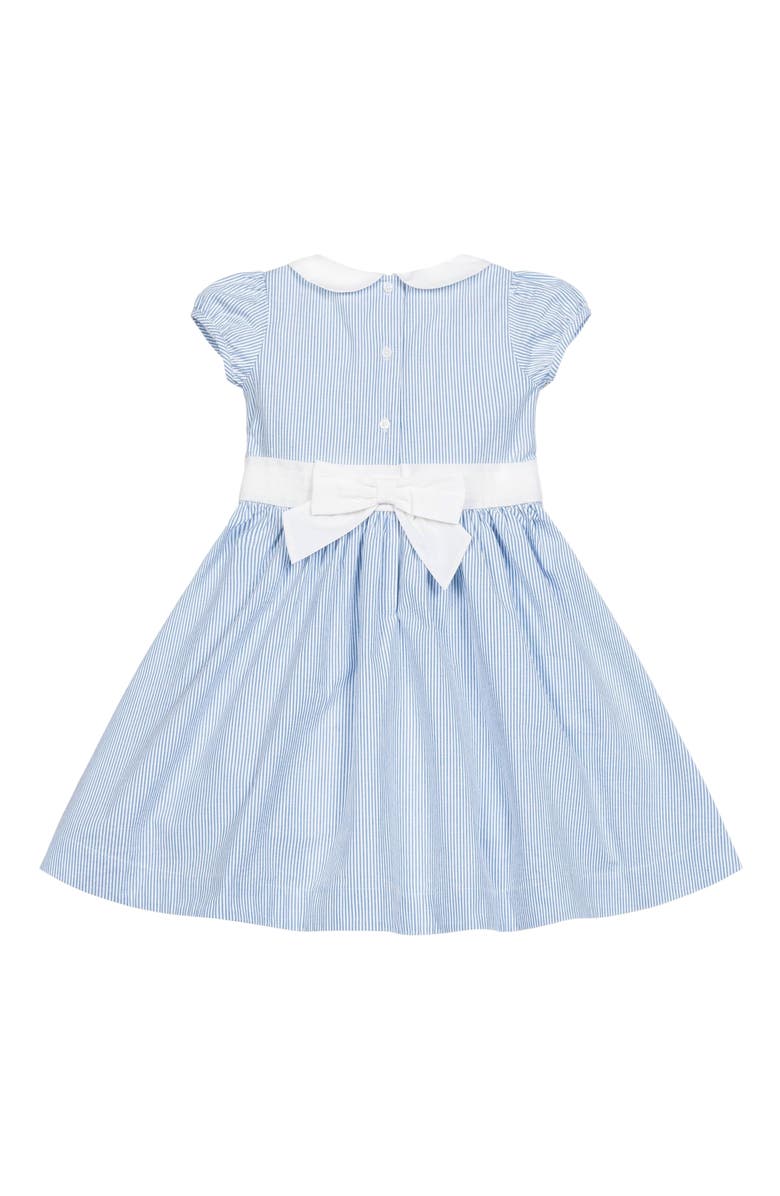 Hope & Henry Baby Girls' Organic Seersucker Peter Pan Collar Dress, Infant, Alternate, color, 