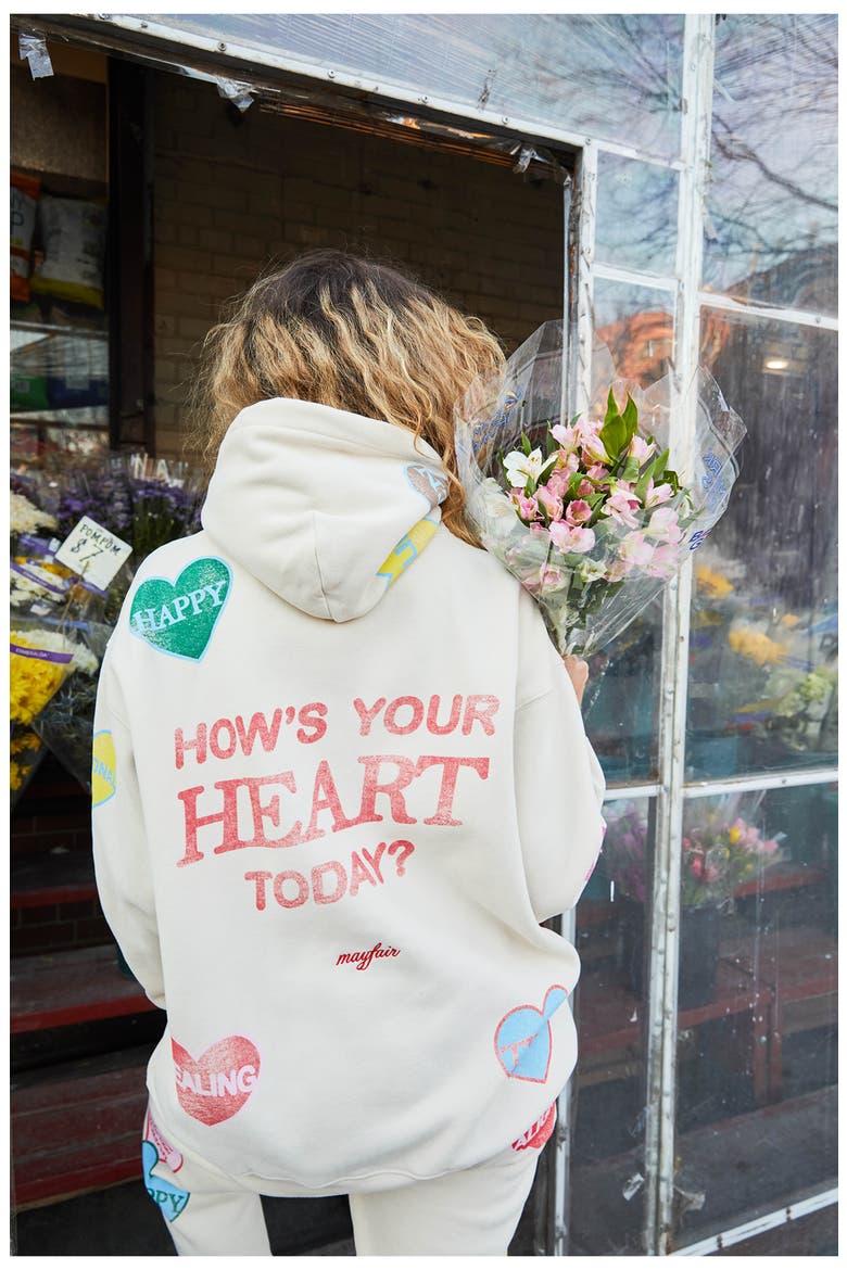 How's Your Heart Hoodie, Alternate, color, CREAM