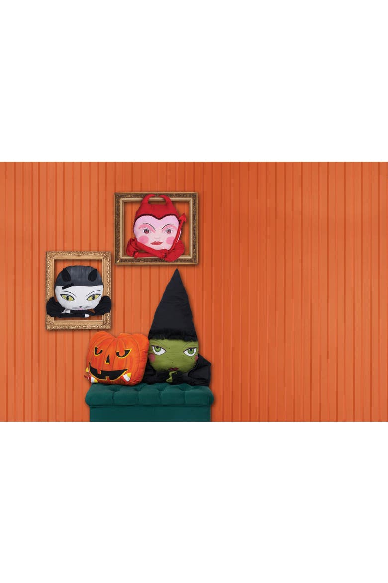 Burton Zombinaland Halloween Decorative Soft Figurine Pillow, Alternate, color, Orange