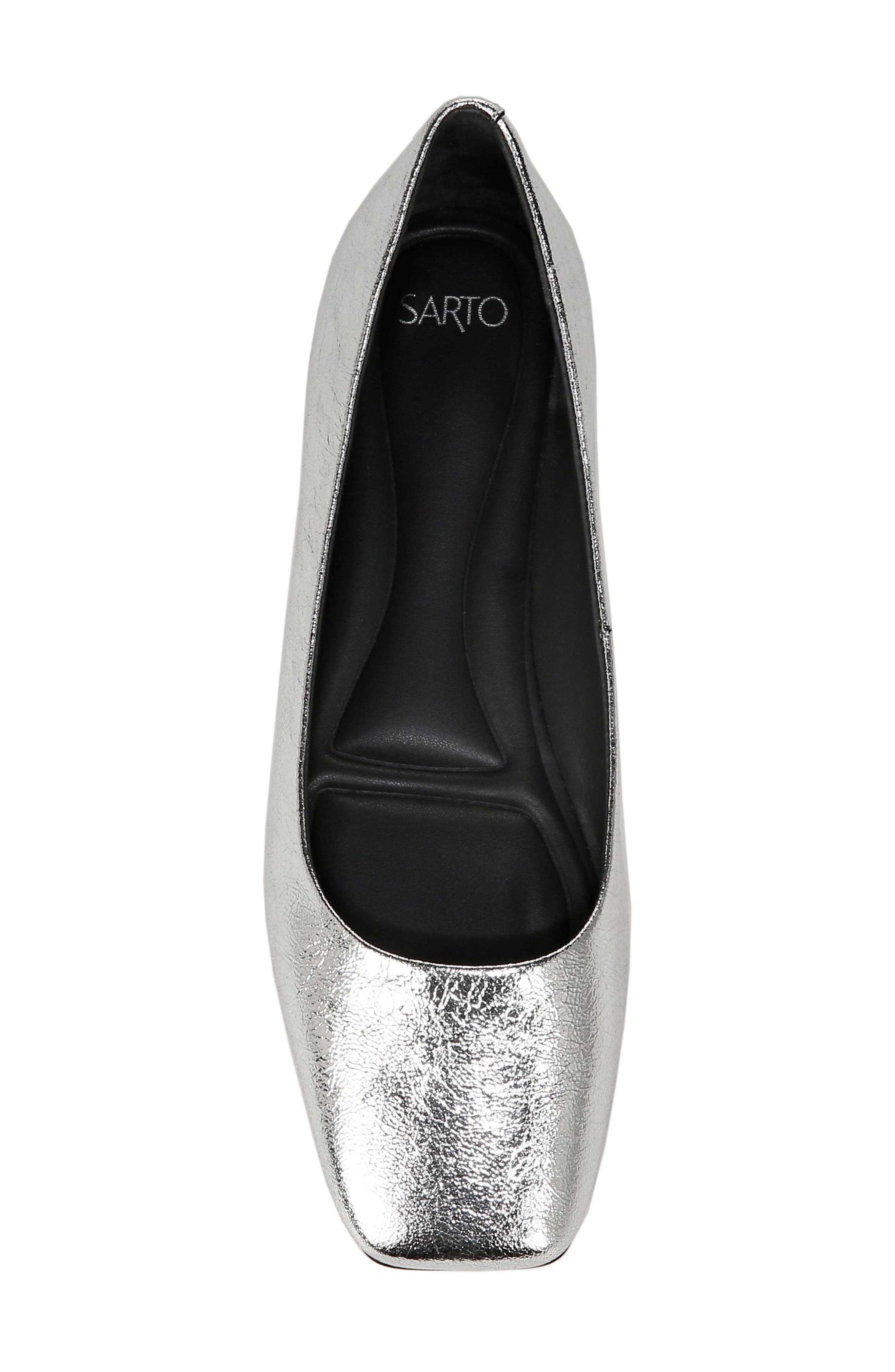 SARTO by Franco Sarto Flexa Maya Flat, Alternate, color, Silver