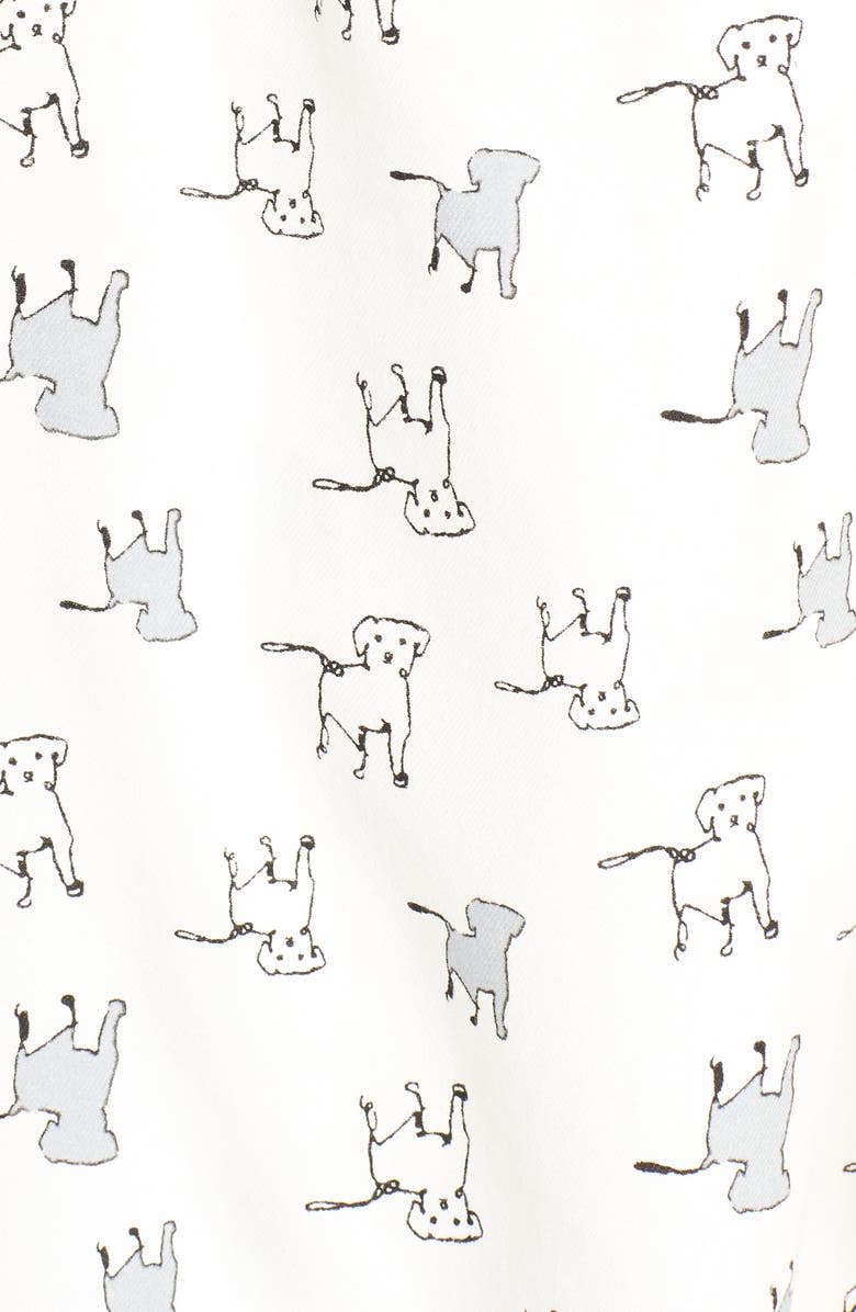 ED Ellen DeGeneres Dog Print Shorty Flannel Pajamas, Alternate, color, 