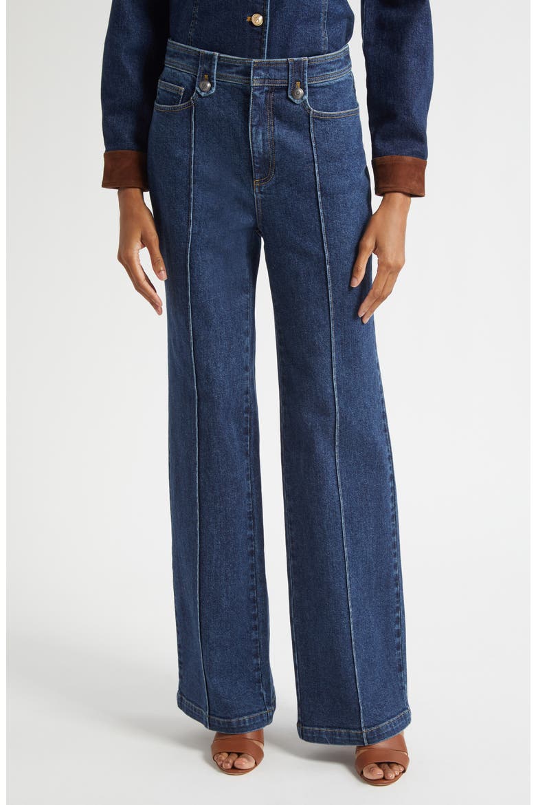 Niko Wide Leg Jeans, Main, color, FONTAINE