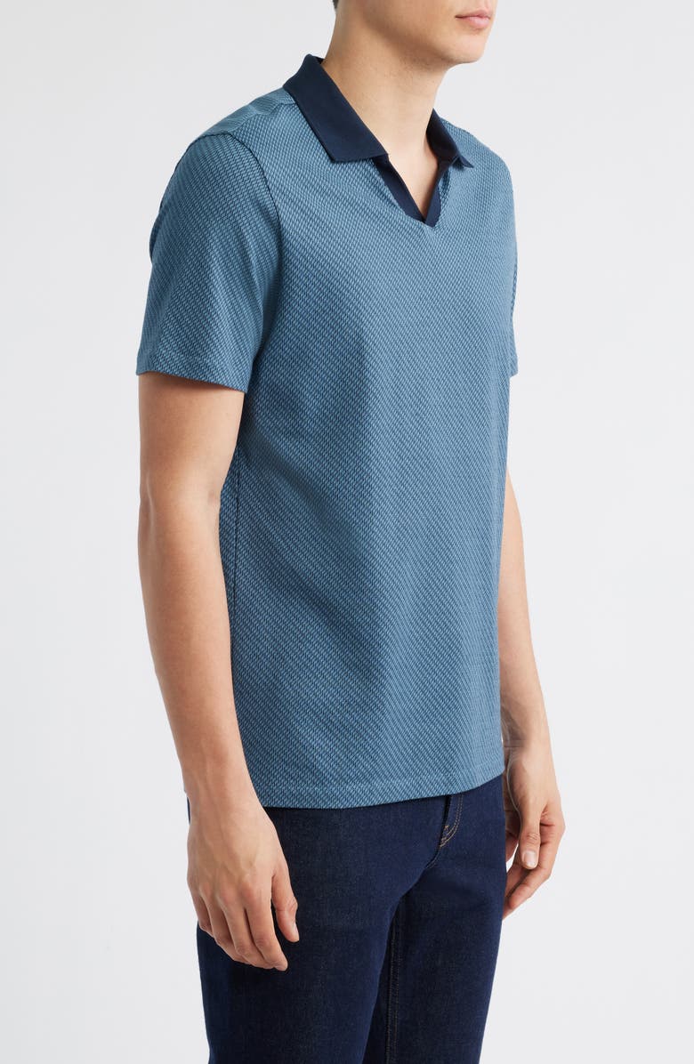 Robert Barakett Lake City Johnny Collar Polo, Alternate, color, Dark Teal