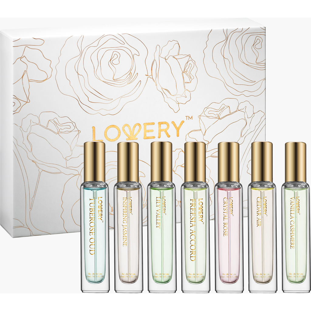 Lovery Eau De Parfum 7-piece Gift Set With Perfume Pouches In Multi