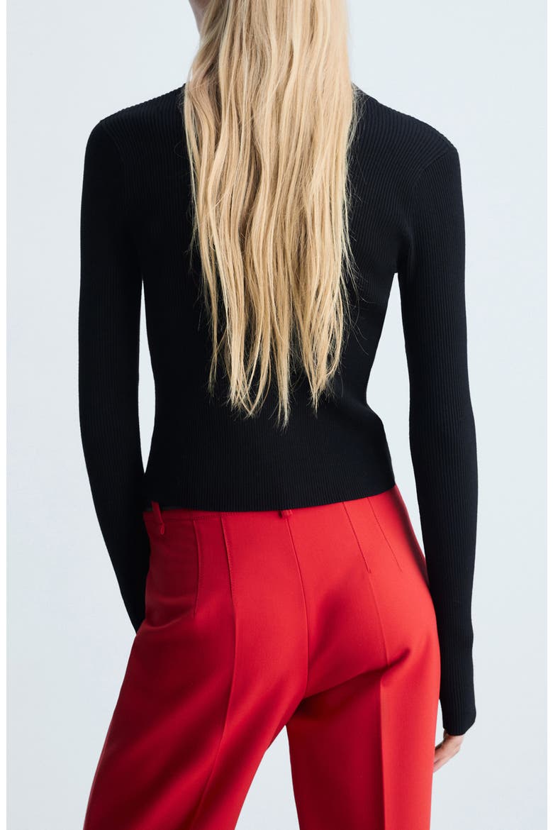 Silunia Knit Jacket, Alternate, color, BLACK