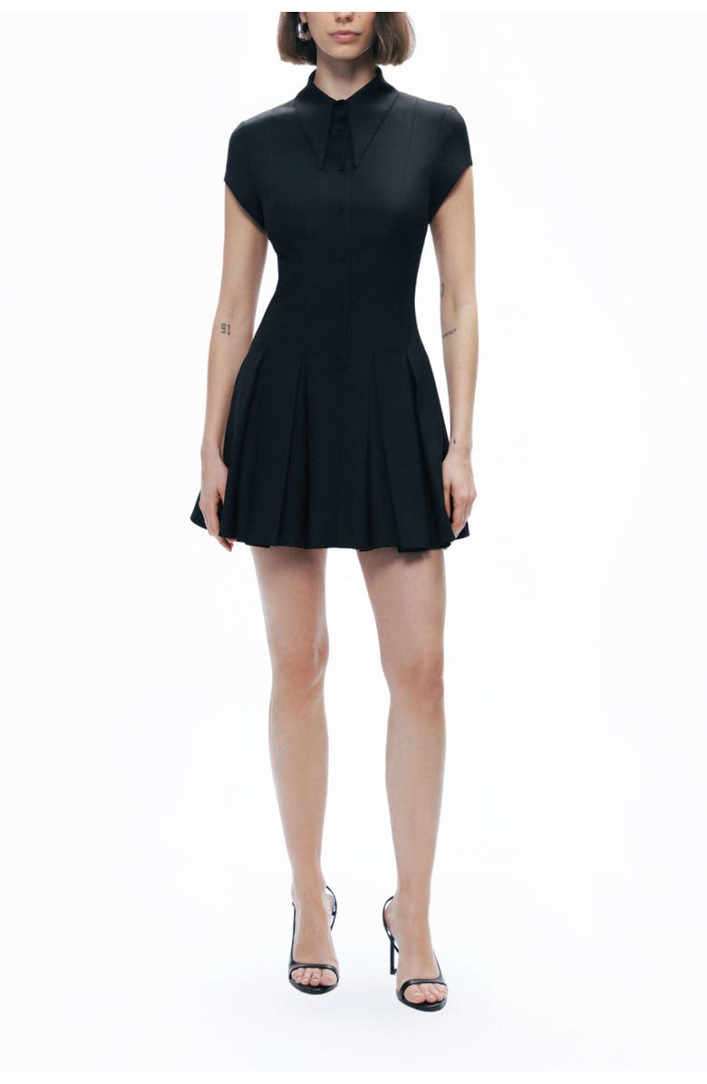 Nocturne Pleated Mini Dress, Main, color, 