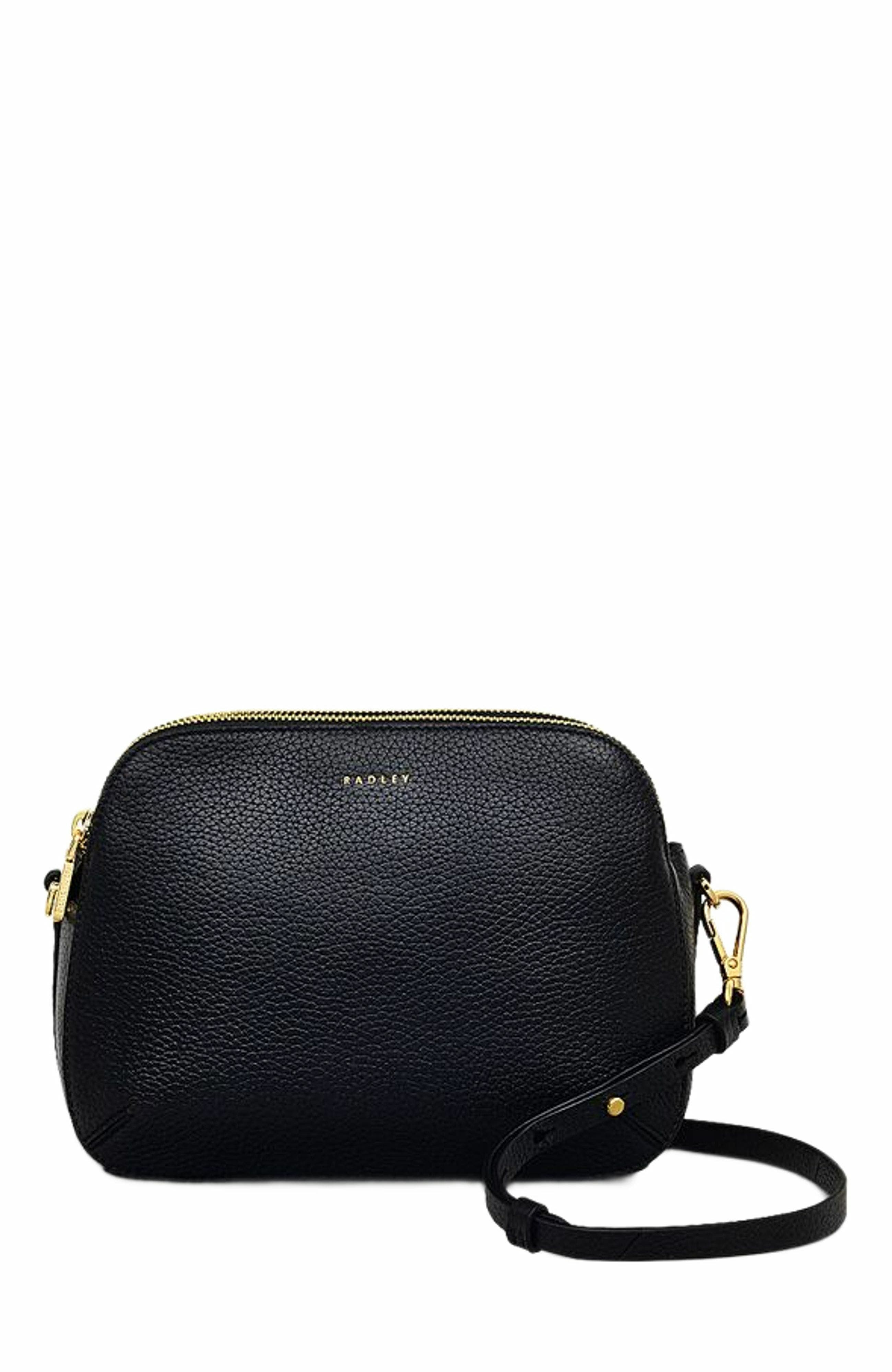 Radley Dukes Place Medium Ziptop Crossbody Bag, Main, color, Black
