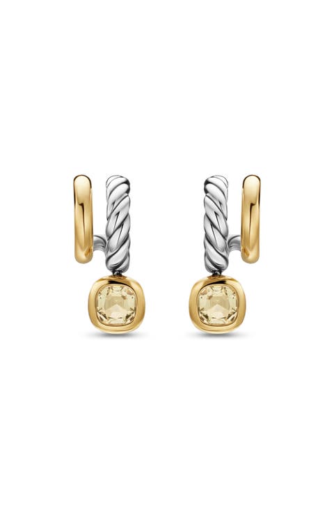 Mercer® Color Two-Row Drop Earrings, 19.5mm