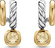 David Yurman Mercer® Color Two-Row Drop Earrings, 19.5mm