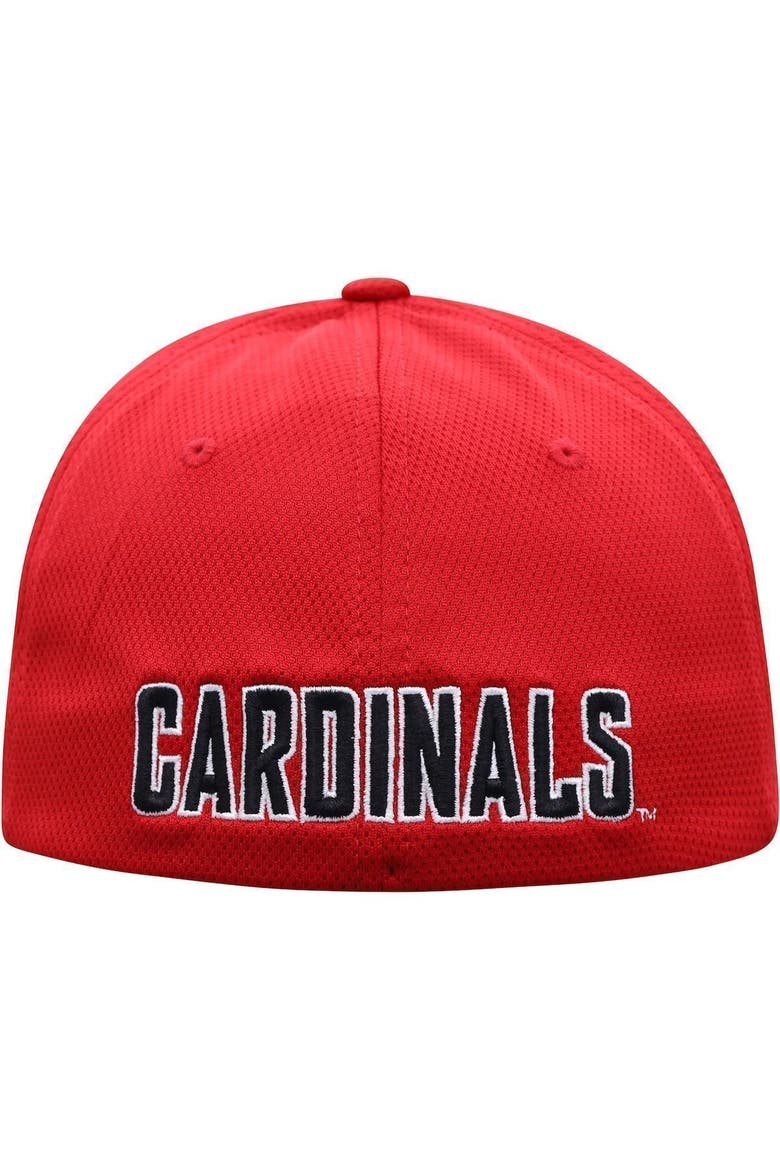 Men's Top of the World Red Louisville Cardinals Reflex Logo Flex Hat, Alternate, color, RED