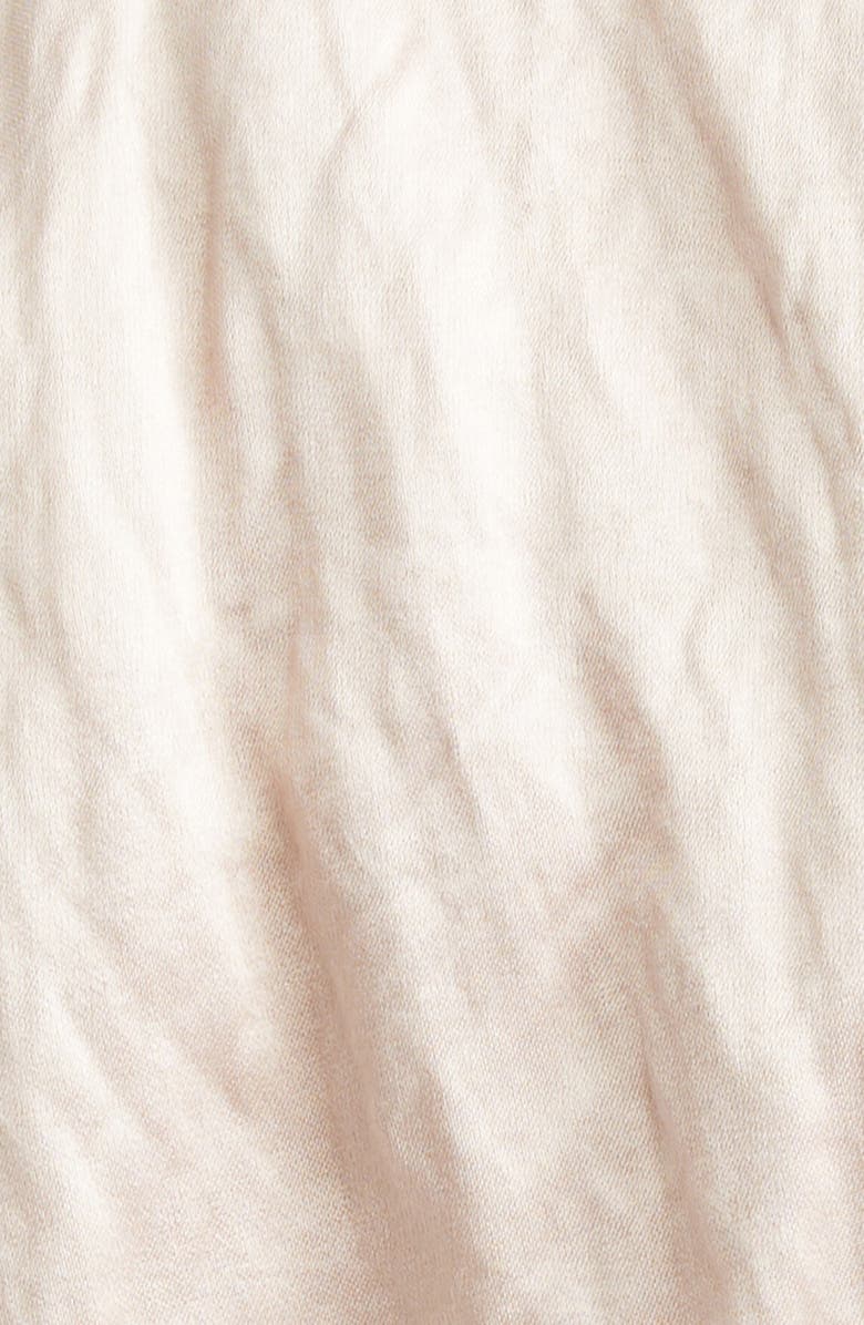 Erdem Tulip Appliqué Crinkled Metallic Satin Gown, Alternate, color, Cameo Pink