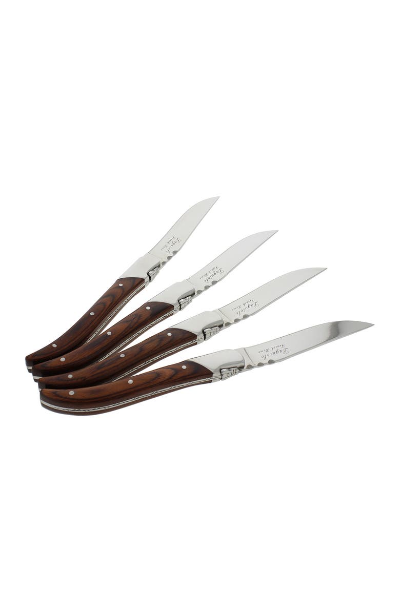 FRENCH HOME Laguiole Connoisseur Rosewood Steak Knives - Set of 4, Alternate, color, Wood Grain