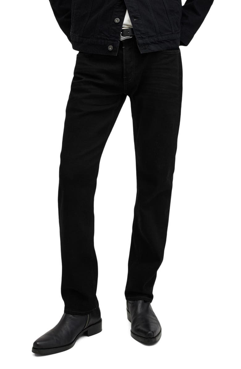 AllSaints Iggy Skinny Jeans, Main, color, Jet Black