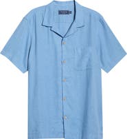 vineyard vines Castaway Slub Linen Blend Camp Shirt